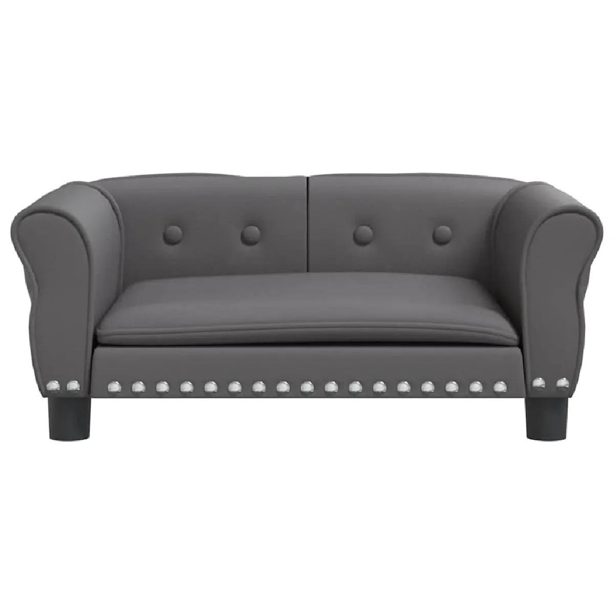 Meilleurs prix pour Lit pour chien panier canapé confortable 70 x 45 x 30 cm similicuir gris 02_0042825