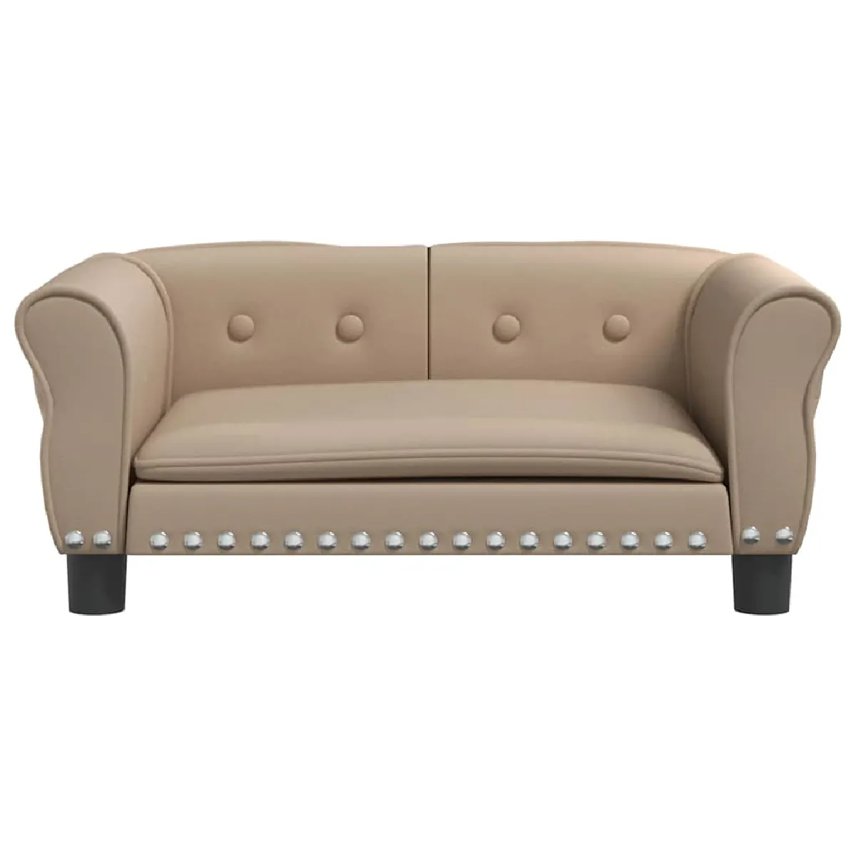 Meilleurs prix pour Lit pour chien panier canapé confortable cappuccino 70 x 45 x 30 cm similicuir marron 02_0043081