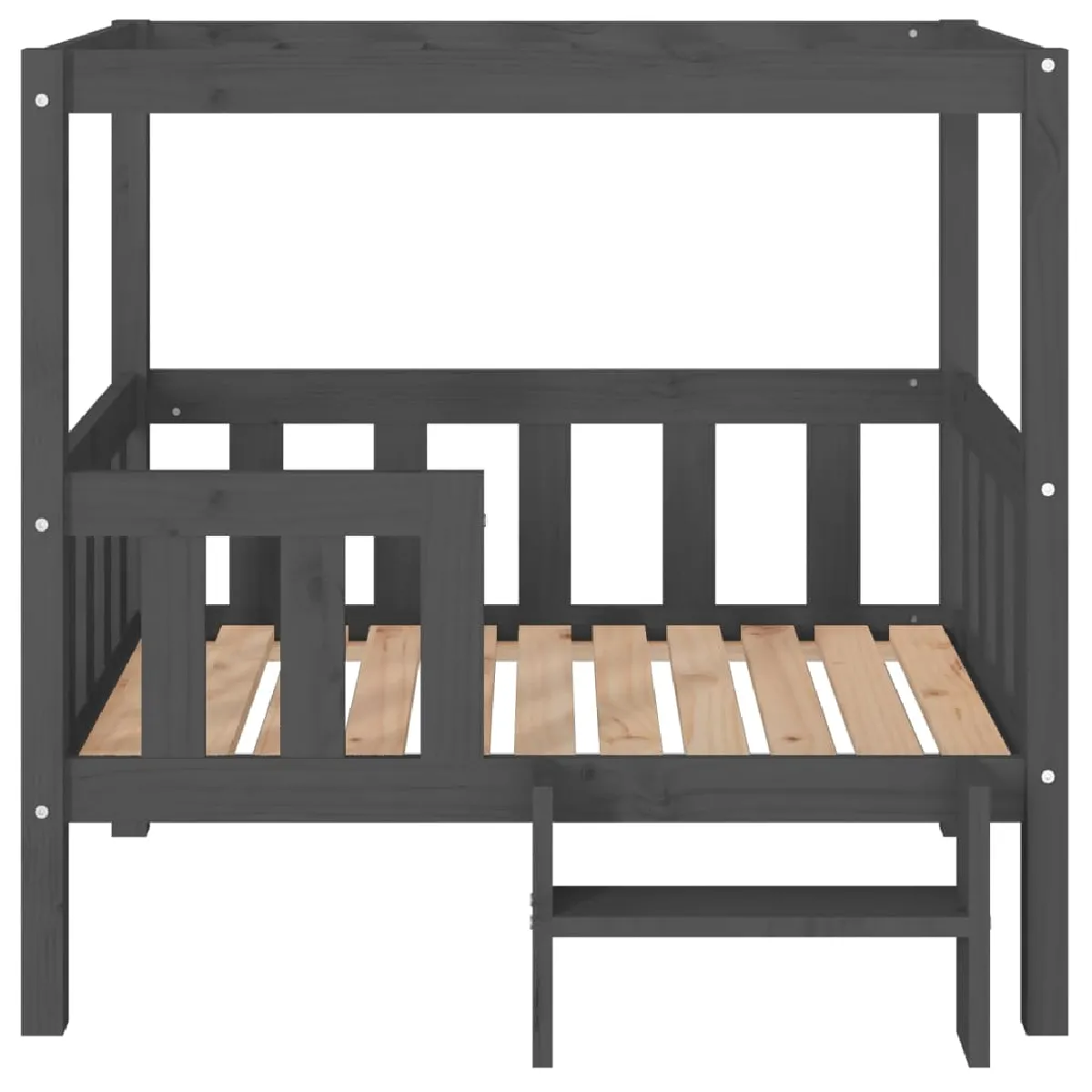 Comparer les prix de Lit pour chien panier canapé confortable 95,5 x 73,5 x 90 cm bois de pin solide gris 02_0043050