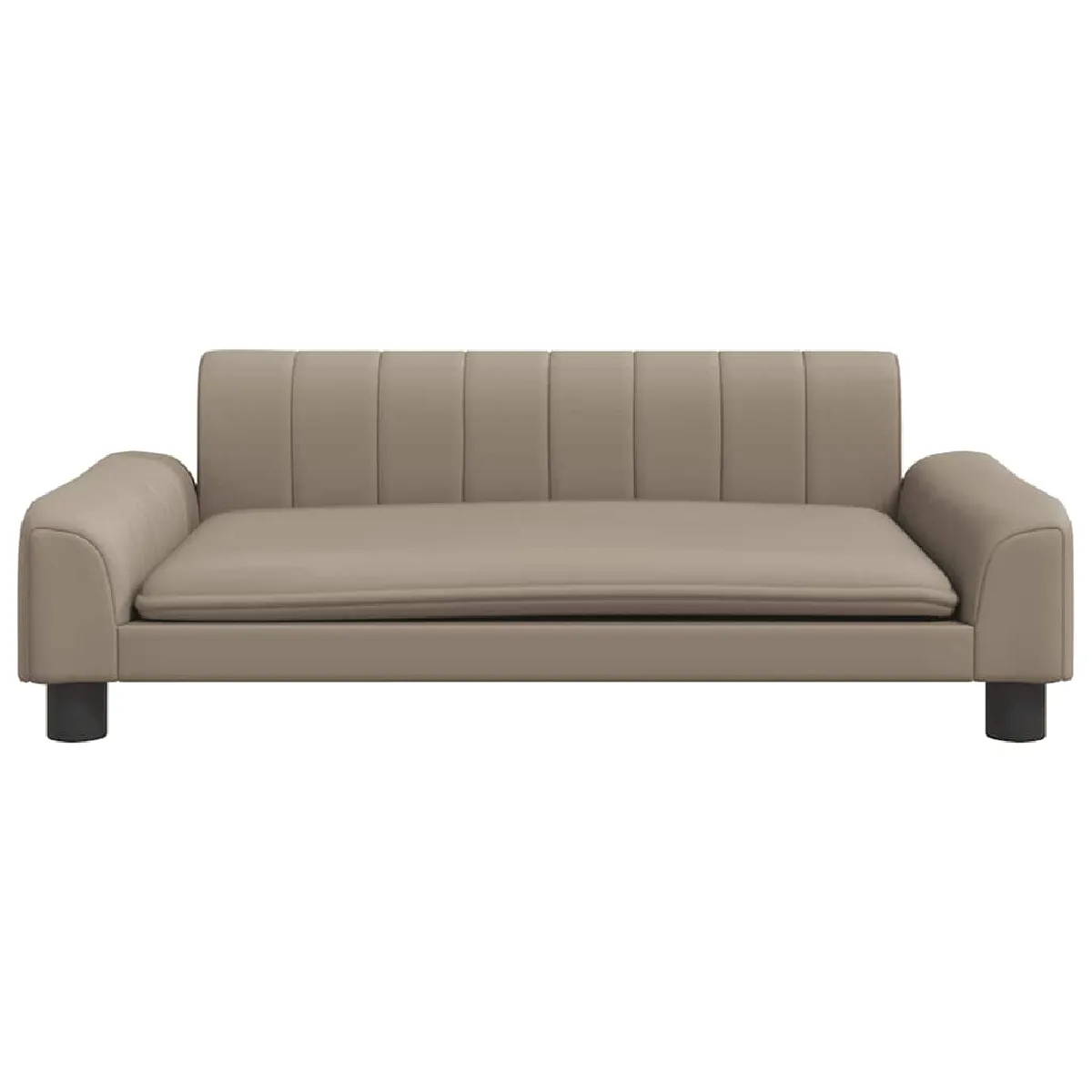Meilleurs prix pour Lit pour chien panier canapé confortable cappuccino 90 x 53 x 30 cm similicuir marron 02_0043084