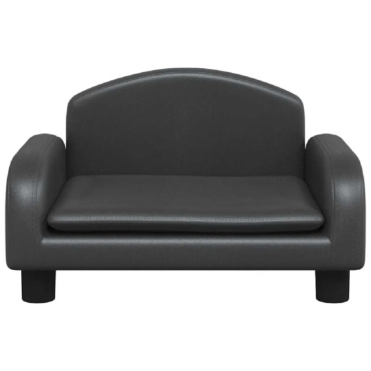 Meilleurs prix pour Lit pour chien panier canapé confortable 50 x 40 x 30 cm similicuir noir 02_0042675