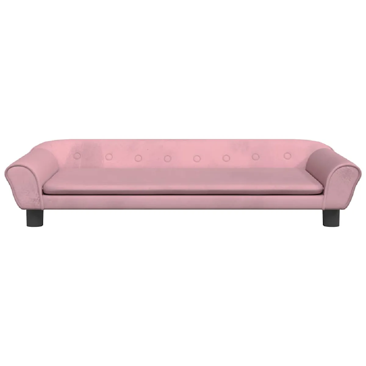 Comparer les prix de Lit pour chien panier canapé confortable 100 x 50 x 21 cm velours Rose 02_0042602