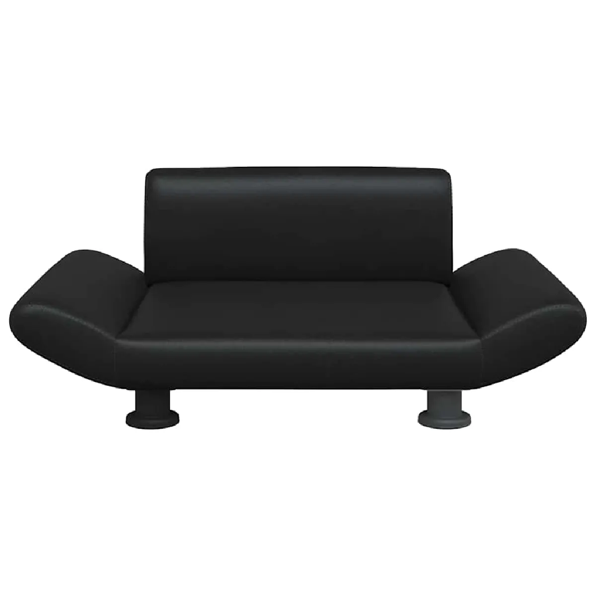 Comparer les prix de Lit pour chien panier canapé confortable 70 x 45 x 28 cm similicuir noir 02_0042810