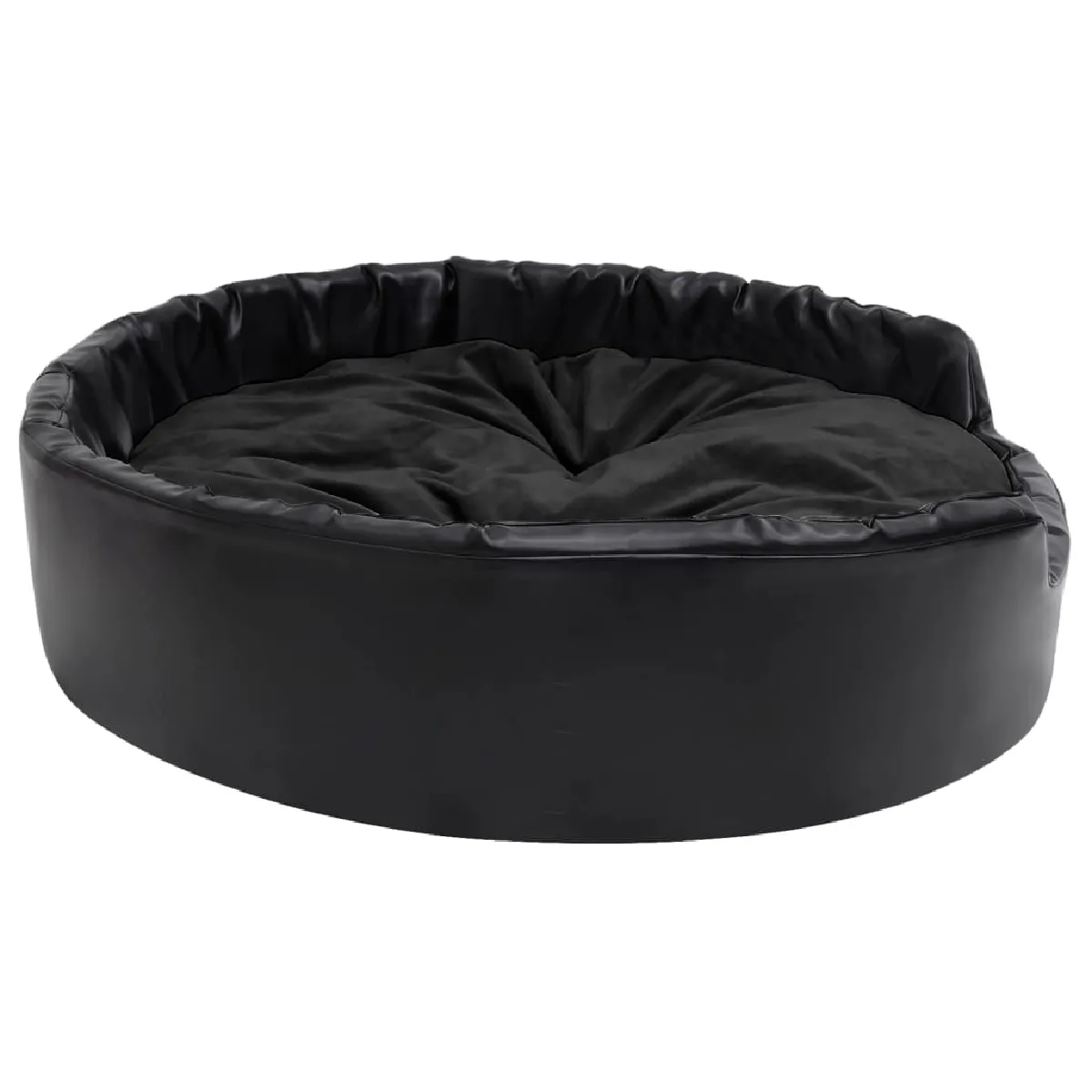 Meilleurs prix pour Lit pour chiens 99 x 89 x 21 cm Peluche et similicuir noir 02_0043221