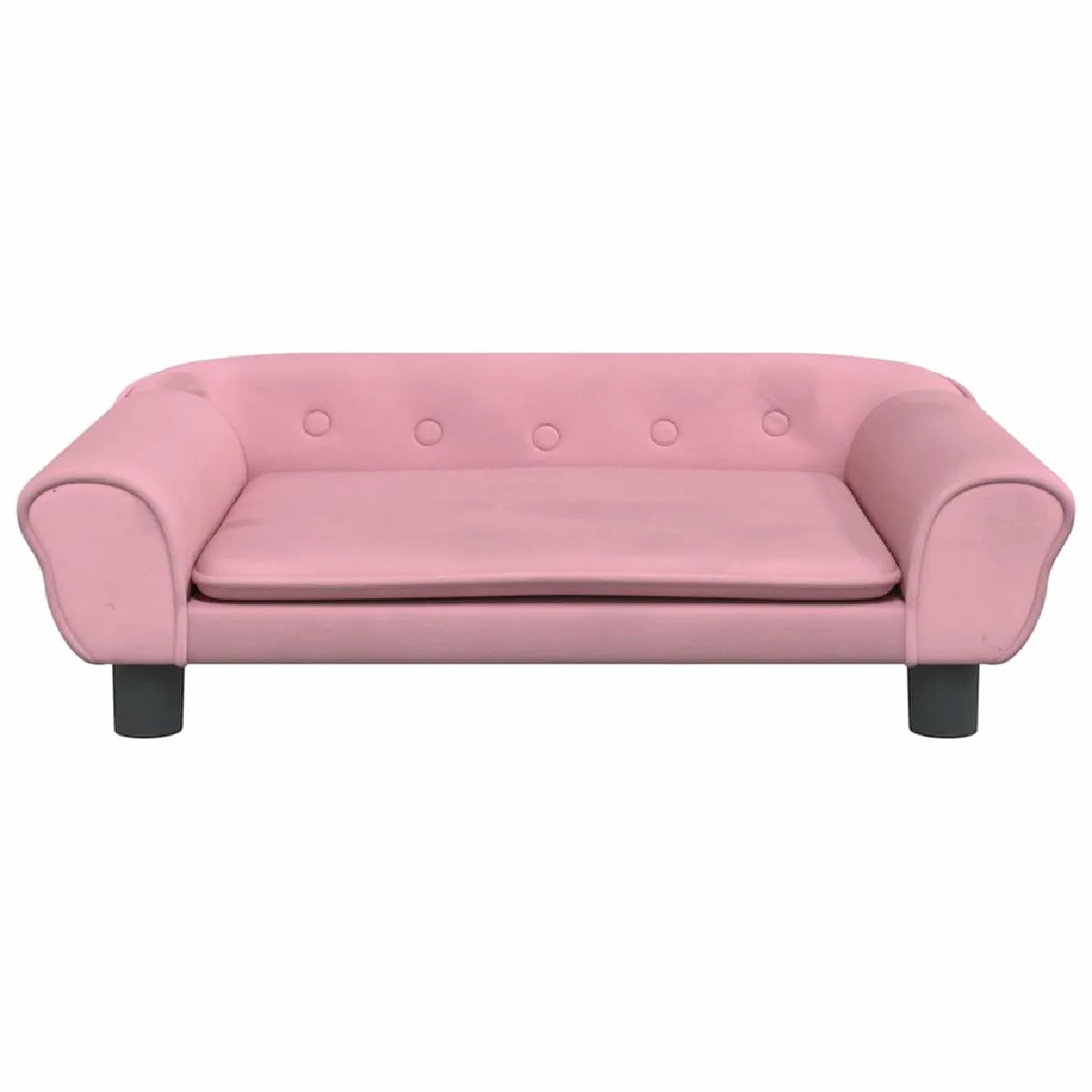 Comparer les prix de Lit pour chien panier canapé confortable 70 x 48 x 22 cm velours Rose 02_0042887