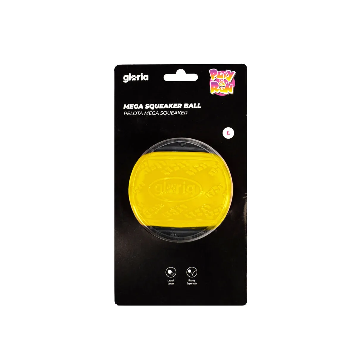 Comparer les prix de Boule pour animaux de compagnie Gloria PLAY AND RUN Jaune TPR L 8,89 cm