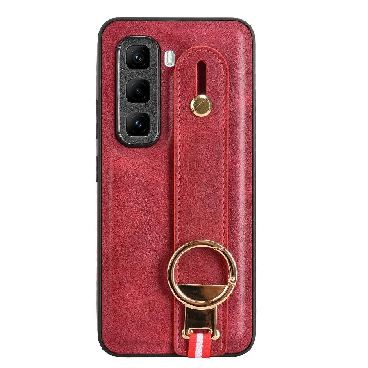 Générique Rouge Coque Avec Béquille Intégrée Infinix Hot 50 Pro 4G
