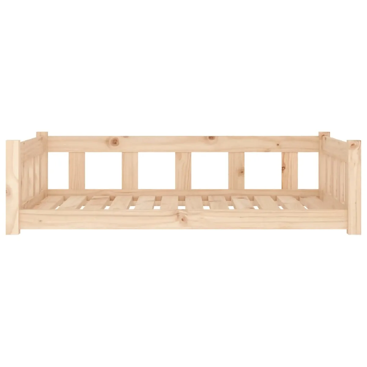 Comparer les prix de Lit pour chien panier canapé confortable 105,5 x 75,5 x 28 cm bois de pin solide marron 02_0042626