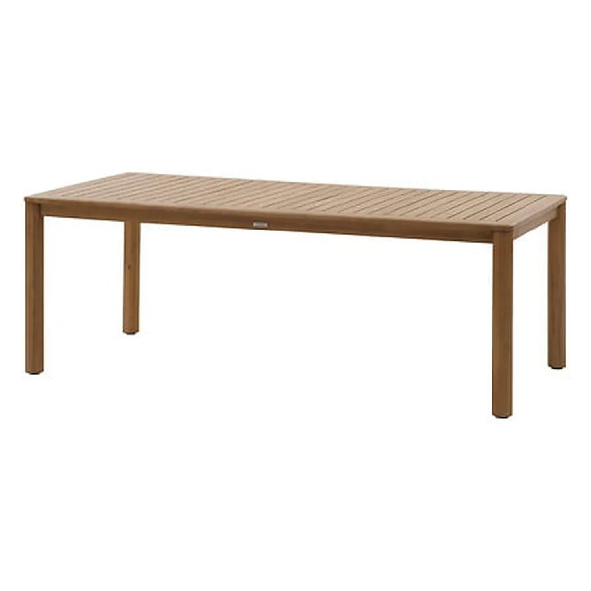 Table de jardin fixe rectangulaire en bois DEONA