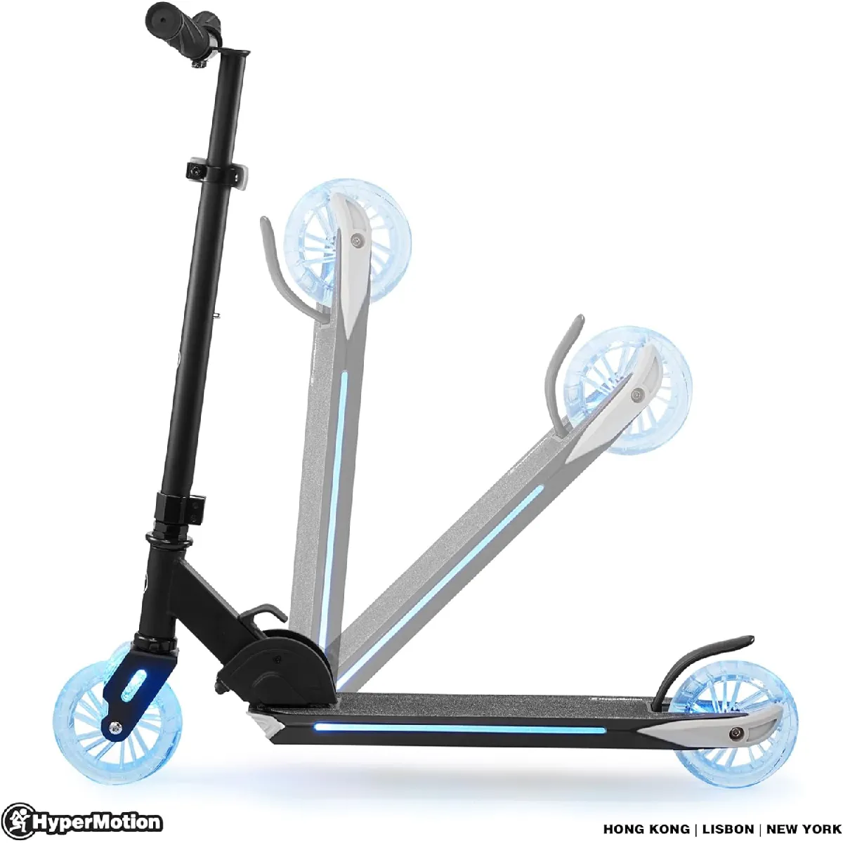 HyperMotion Trotinette Enfant Pliable Wally – Dès 4 Ans, Léger 2,5 Kg, Guidon Réglable, Charge 40 Kg