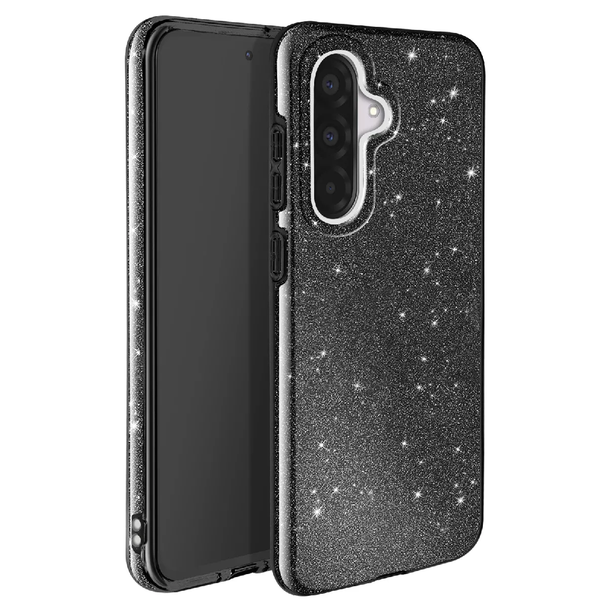 Avizar Noir Coque À Paillettes Pour Samsung Galaxy A36 Antichoc Scintillant - Image 2