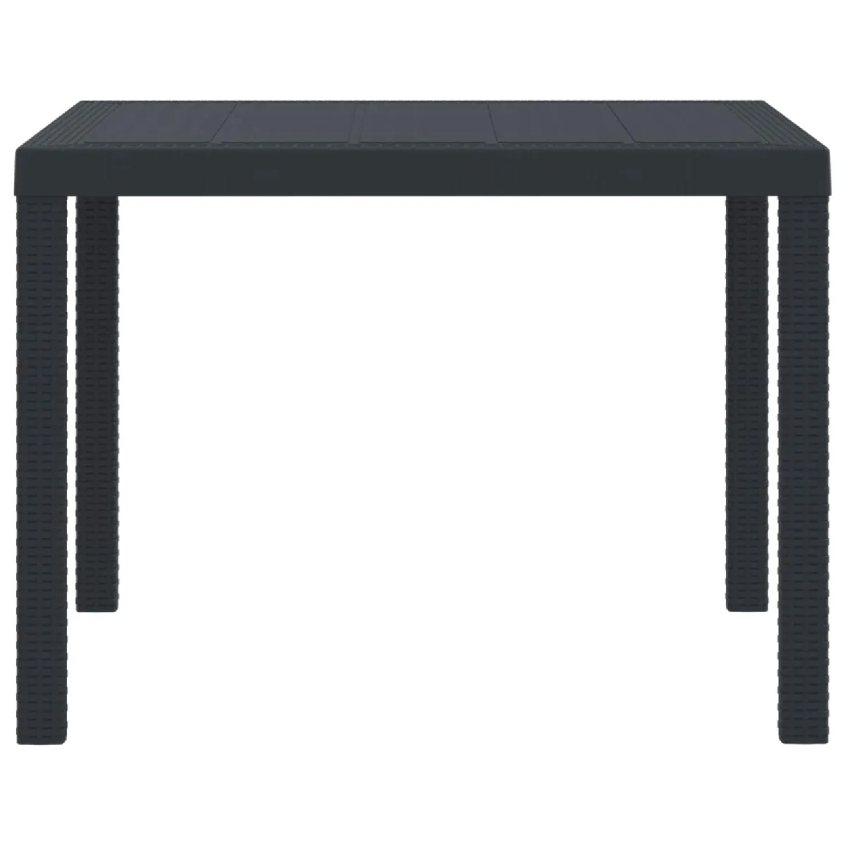 vidaXL Table de Jardin 100x100x73 cm Poly Rattan - vue 4