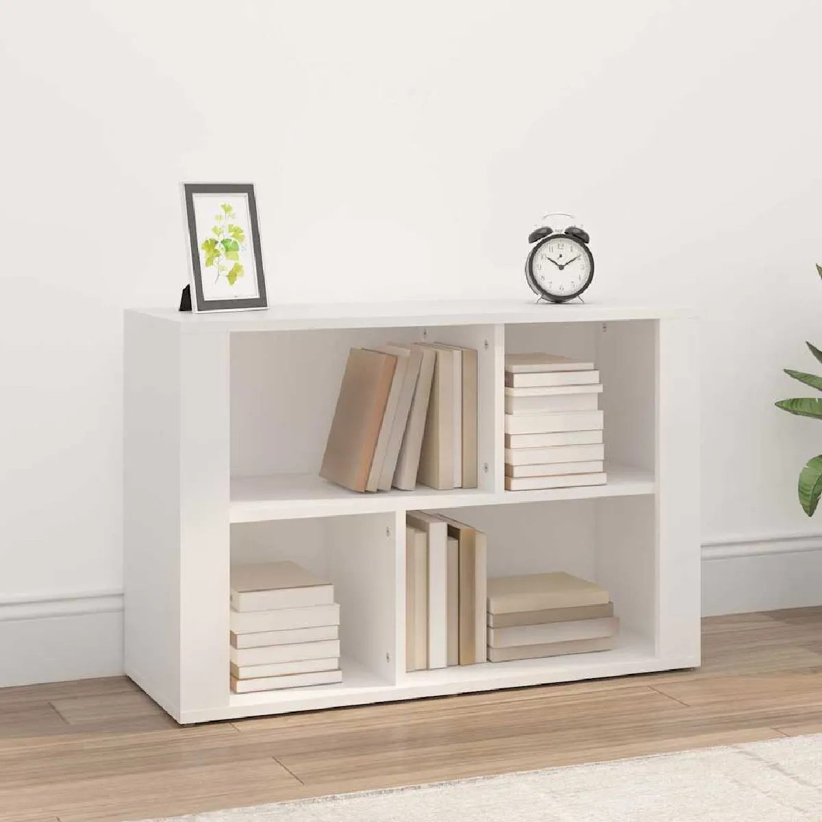 Non Communiqué Blanc Vidaxl Buffet 80X30x54 Cm Bois D'ingénierie - Image 3