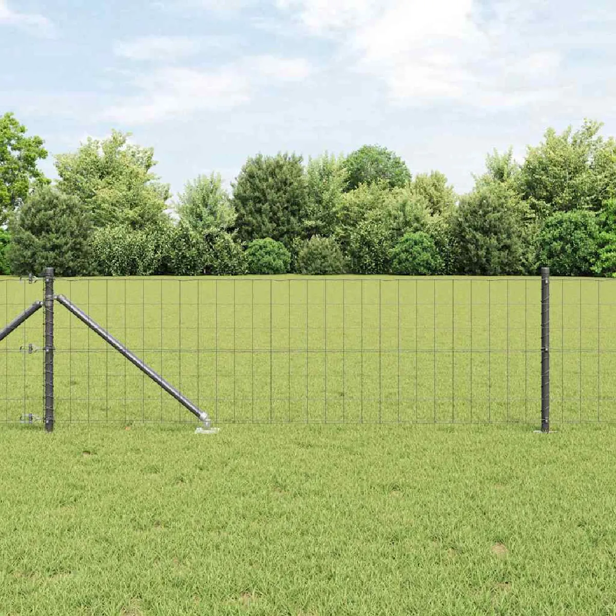 vidaXL Clôture en fil soudé avec pointes 10 x 0,4 m (l x h)