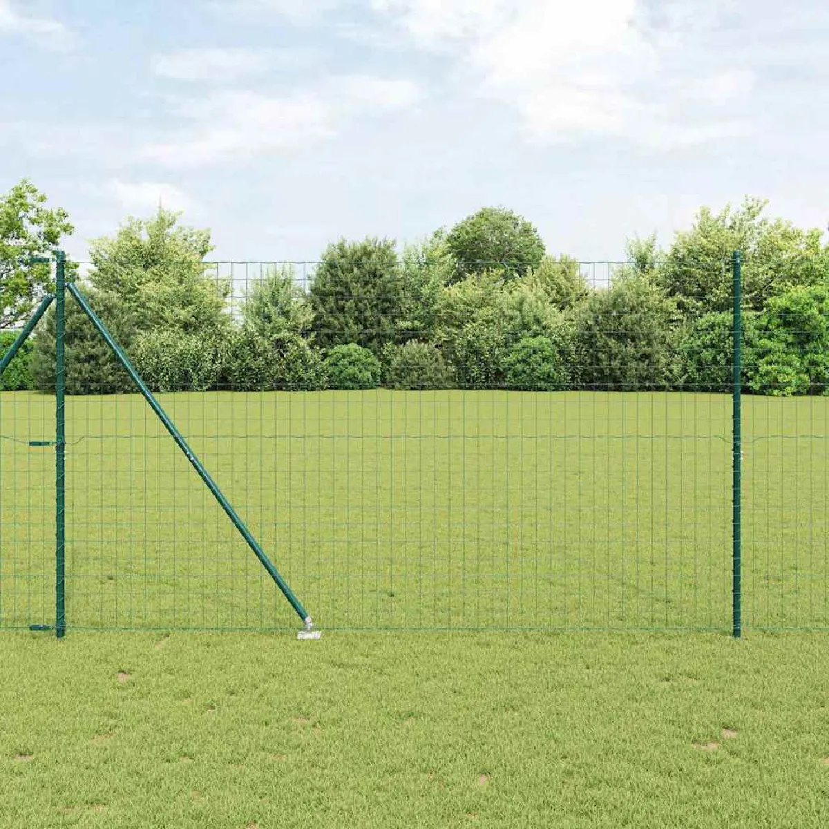 vidaXL Clôture en fil soudé avec pointes 10 x 1,5 m (L x H)