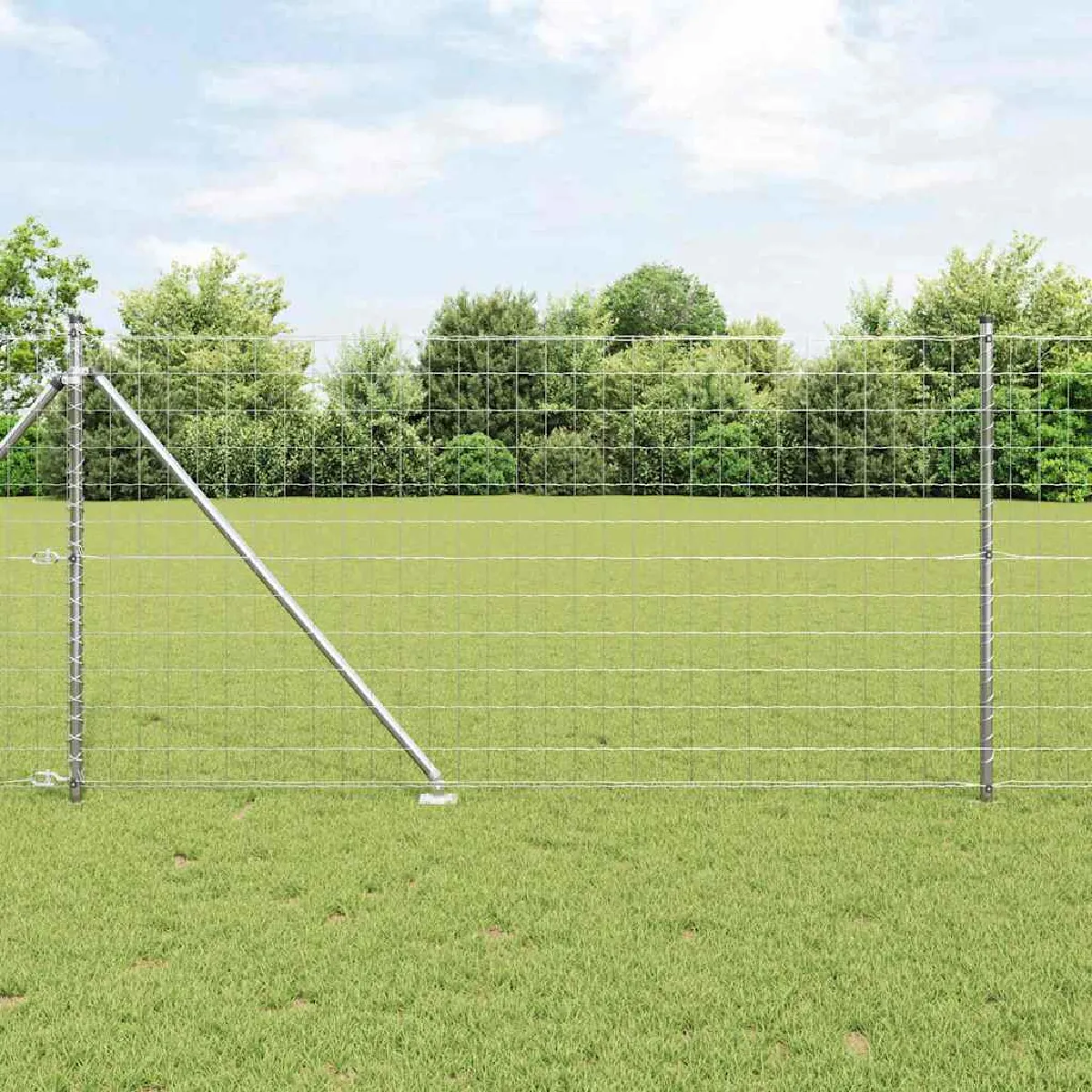 vidaXL Clôture en fil soudé avec pointes 25 x 1 m (l x h)