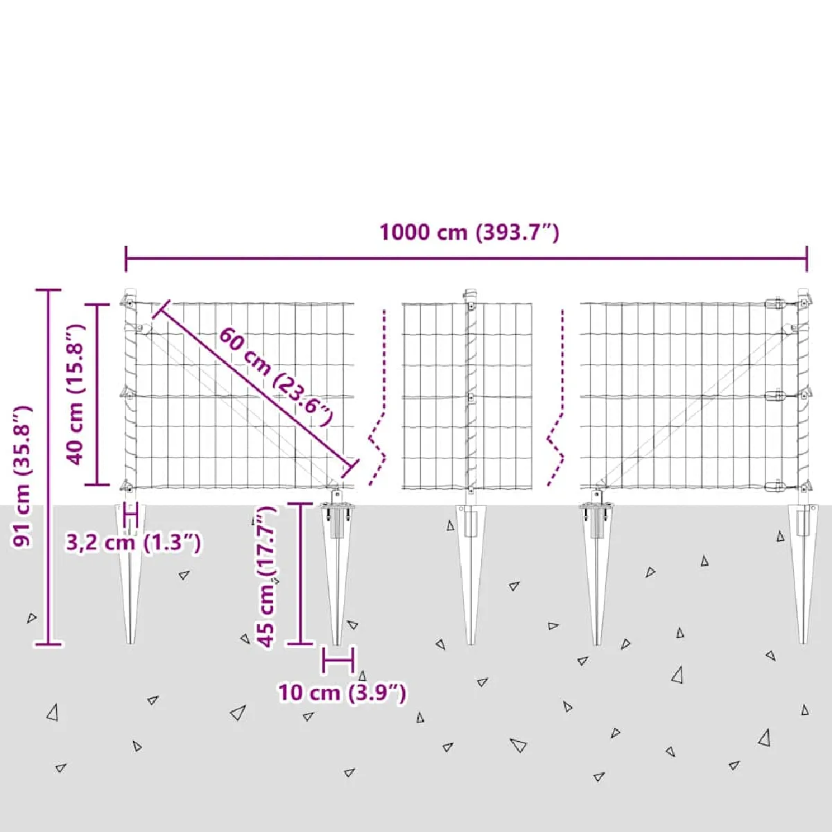 VidaXL Fil De Liaison De Clôture 250 M - 2 Mm Acier Galvanisé - Pour Poteaux Et Barrières Jardin