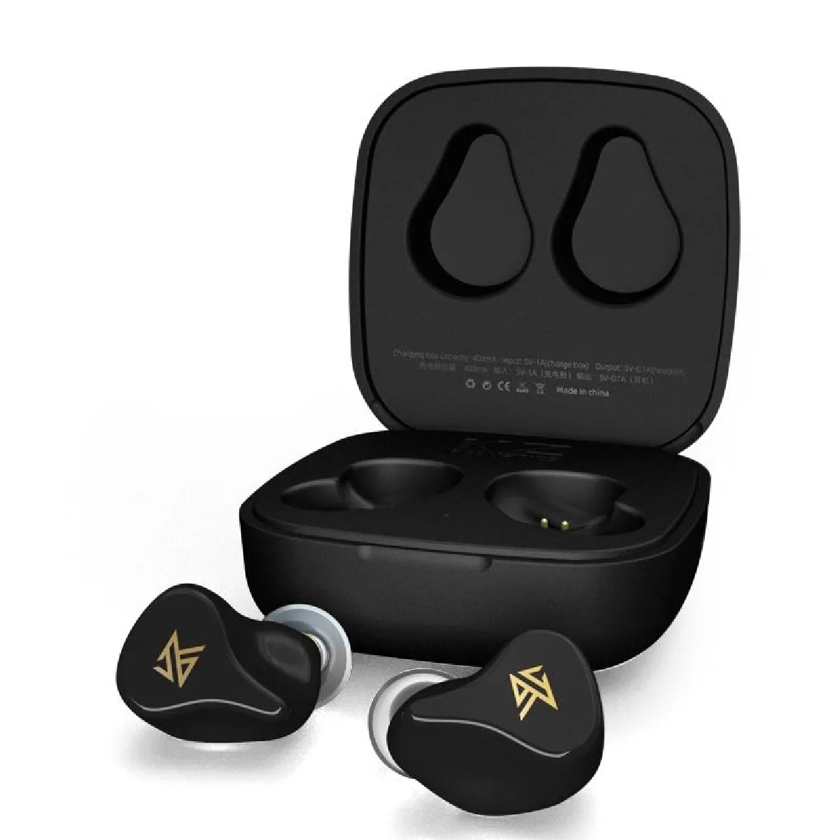 YONIS Ecouteurs Bluetooth Sans Fil Pour Sport Avec Isolation Sonore Et Mode Jeu Noir 