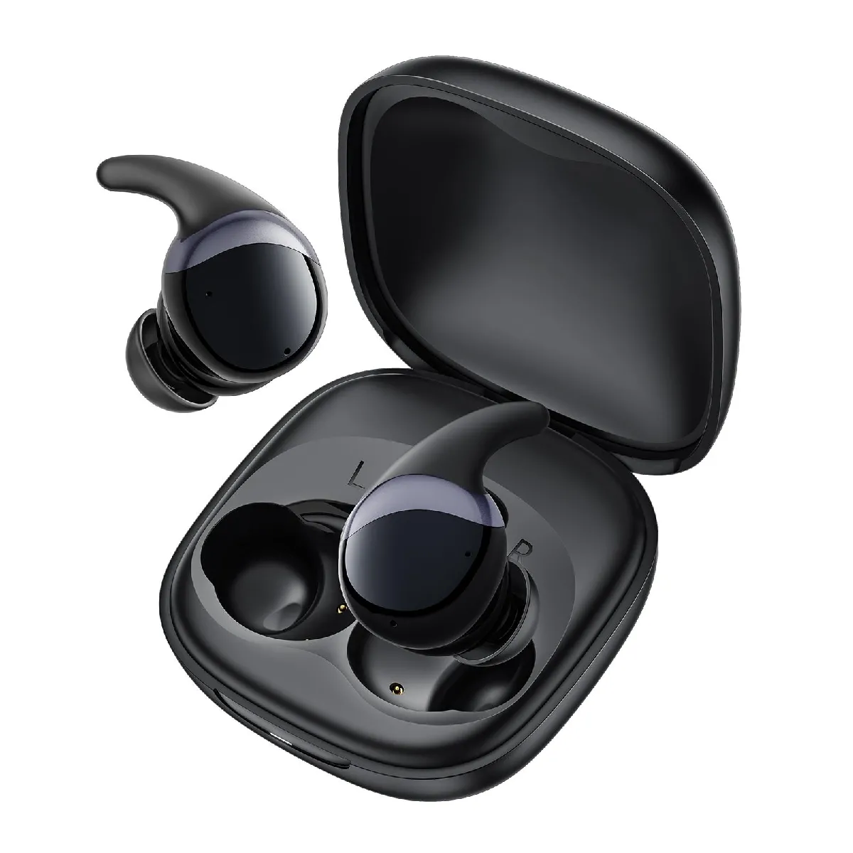 YONIS Ecouteurs Bluetooth Anc R&eacute;duction De Bruit Actif Longue Autonomie Type-c 