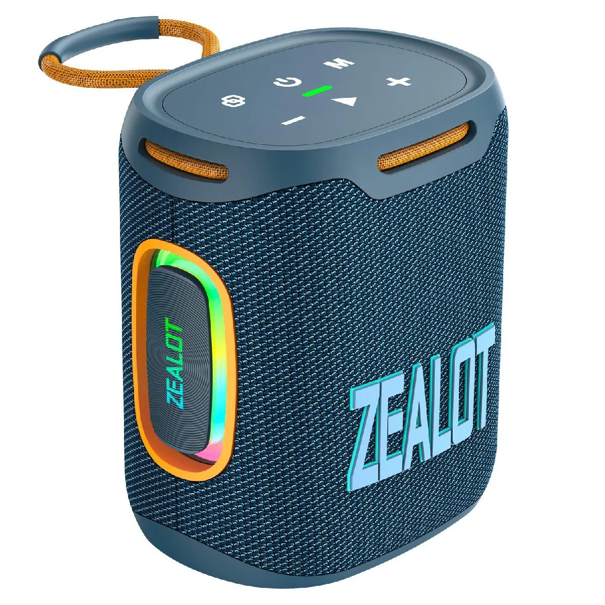 Yonis Enceinte Bluetooth Puissante &Eacute;tanche RGB 25W - Bleu