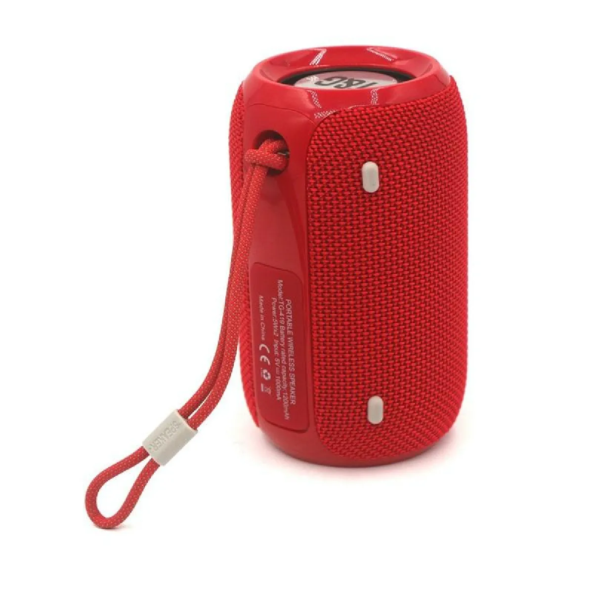Enceinte sans fil Bluetooth fonction radio autonomie 3 h - Rouge
