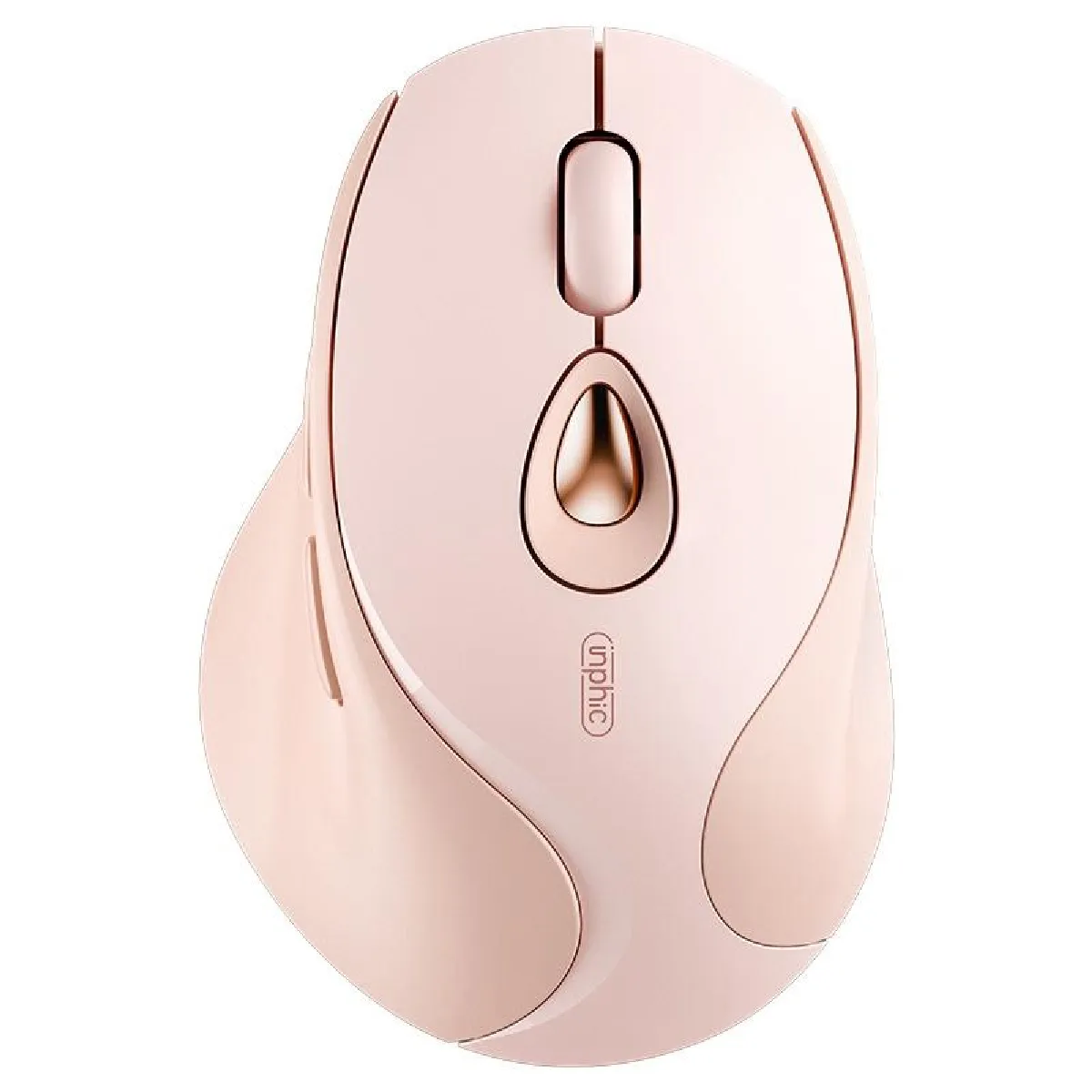YONIS Souris Sans Fil Rose Silencieuse Rechargeable Pour Bureau Maison Et Gaming 