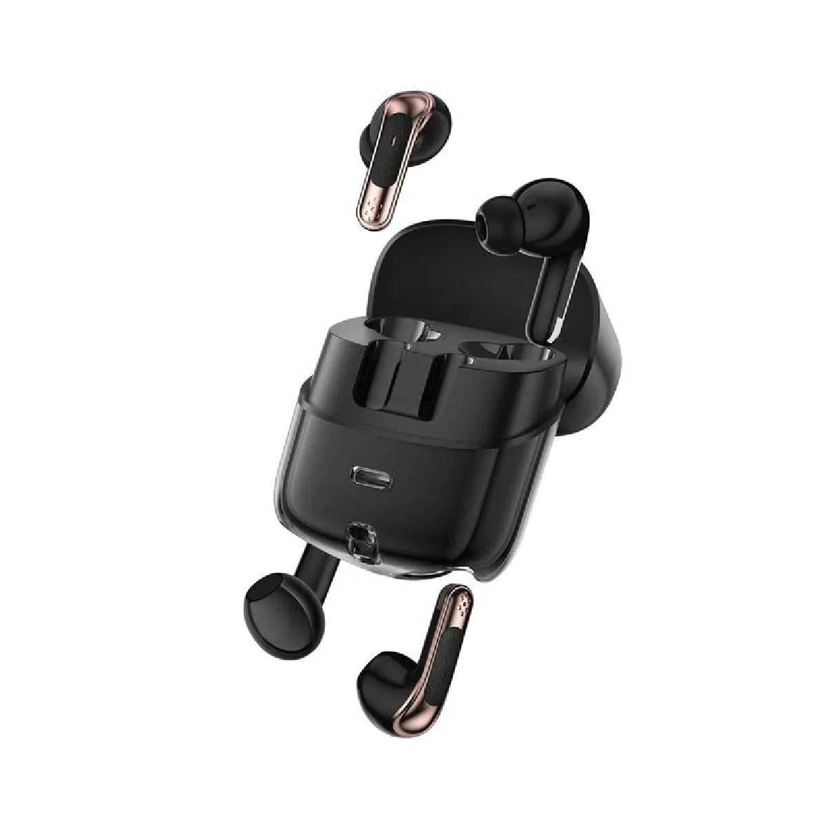 YONIS  Ecouteurs Bluetooth gamer - Noir