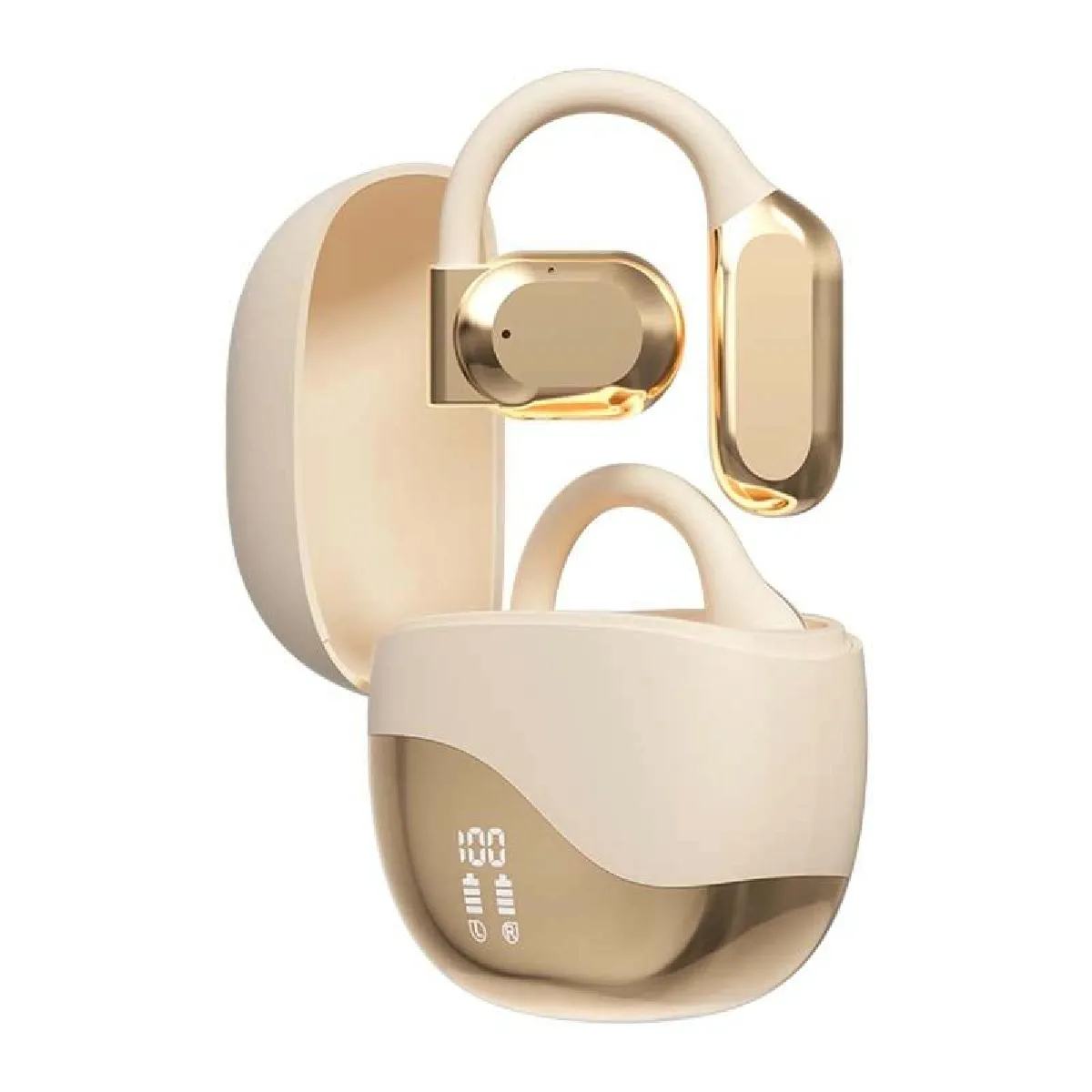 Yonis Ecouteurs Bluetooth Conduction Osseuse - Or