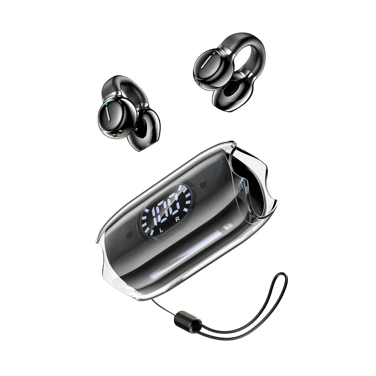 YONIS Ecouteurs Bluetooth Sans Fil &Eacute;tanches 5h Autonomie Type-c Noir Noir 