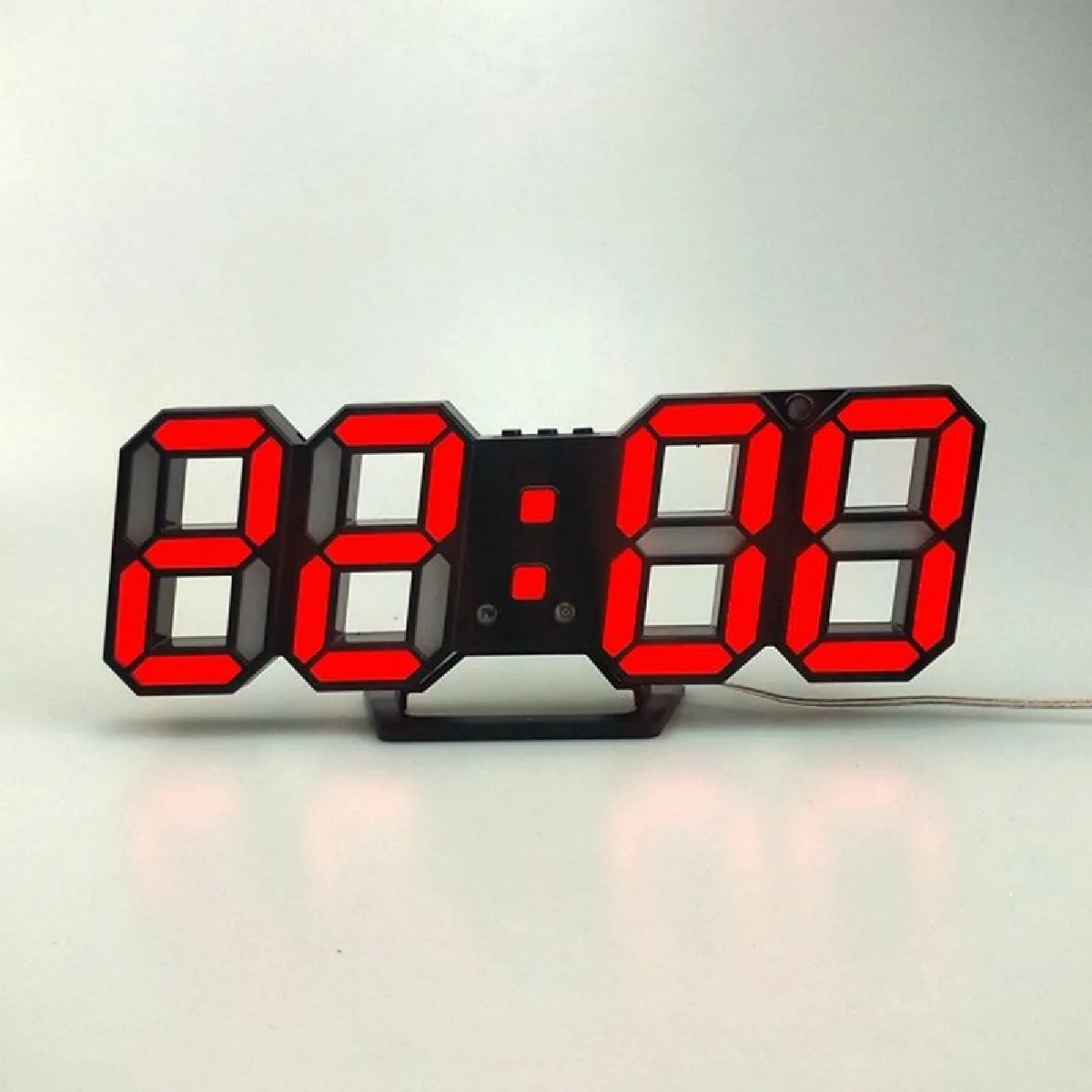 Yonis Noir/Rouge Réveil Digital Led - Et