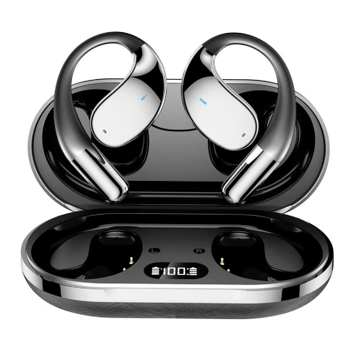 YONIS  Ecouteurs Bluetooth sport - Noir