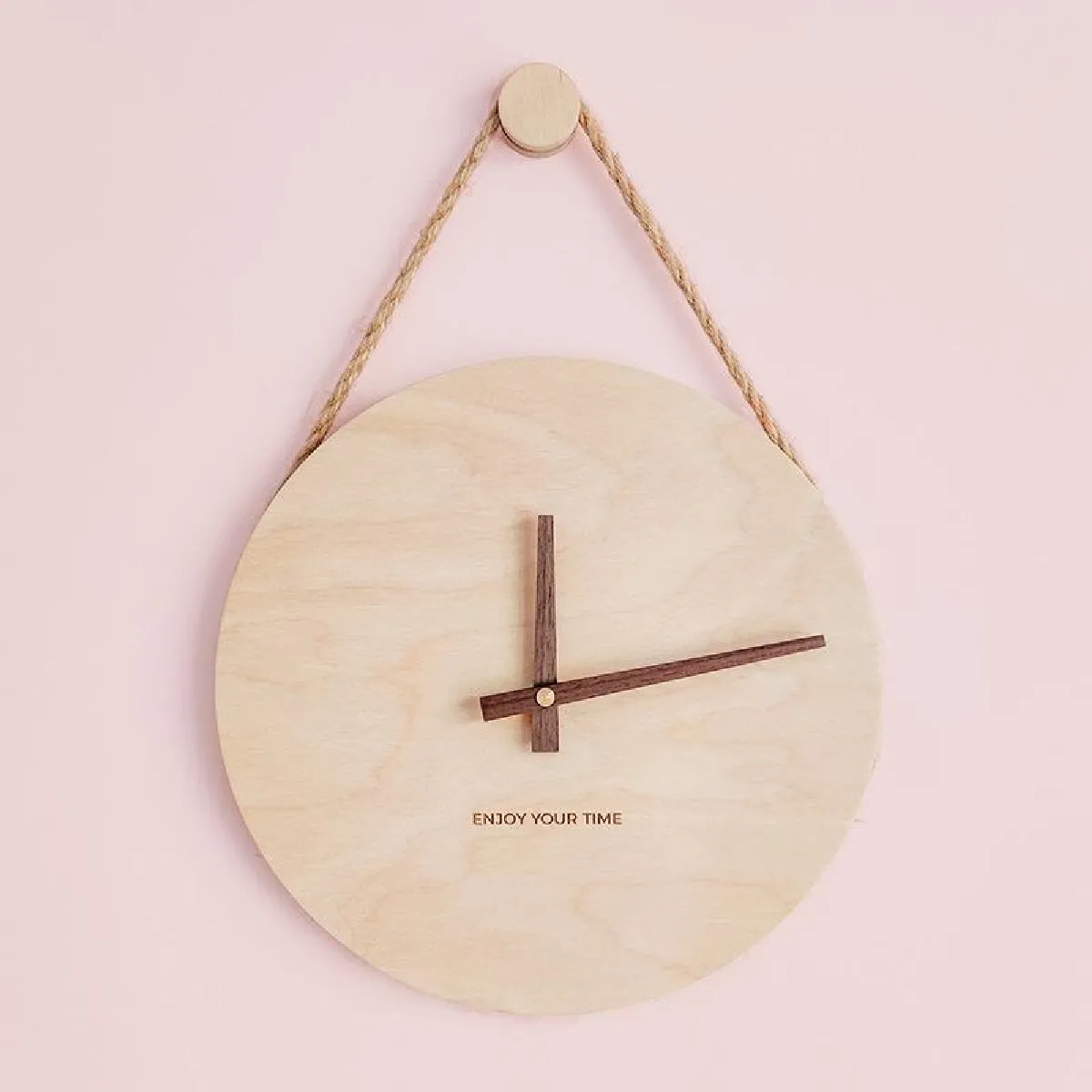 Yonis Horloge Murale Ronde - Bois