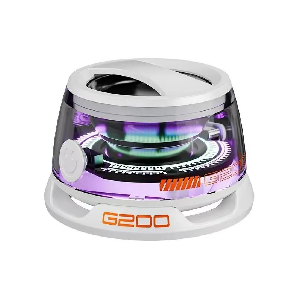 Mini Enceinte Bluetooth Avec Lumi&egrave;res Rgb Et Son Immersif Blanc Yonis