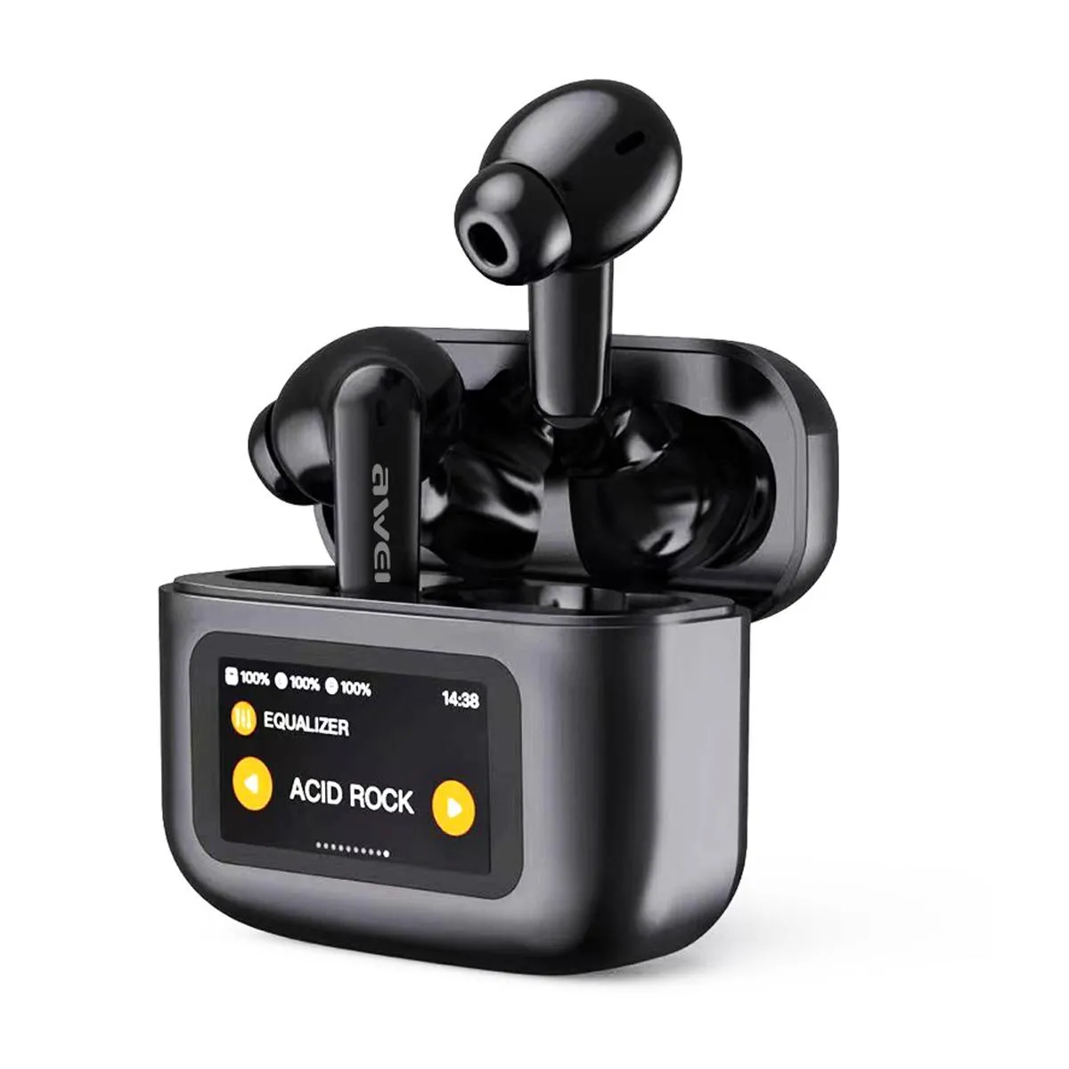 YONIS Ecouteurs Bluetooth Sans Fil Anc &Eacute;cran Tactile Led Son Spatial 4h Autonomie 