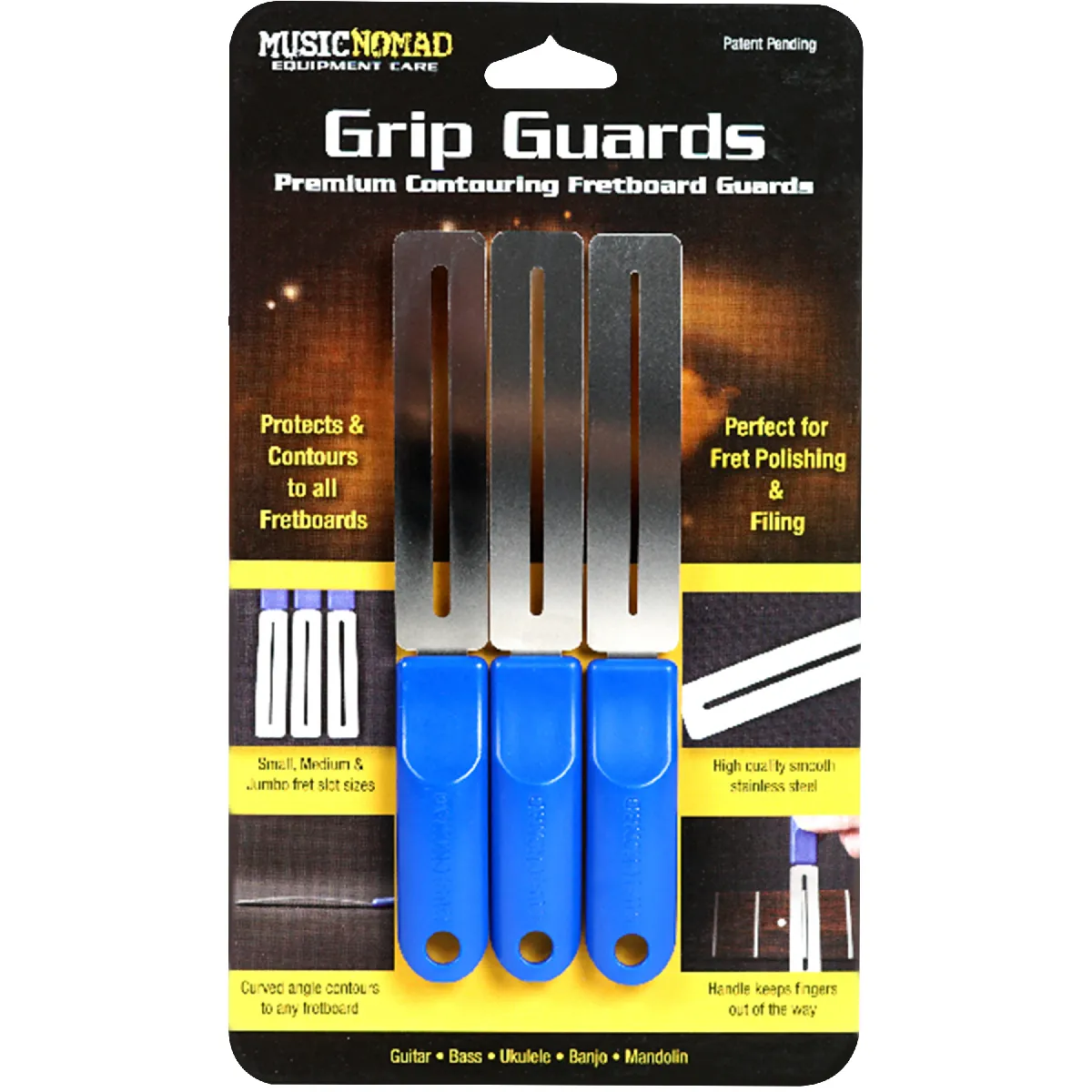 Musicnomad Protège-Frettes Grip Guards - 3 Tailles