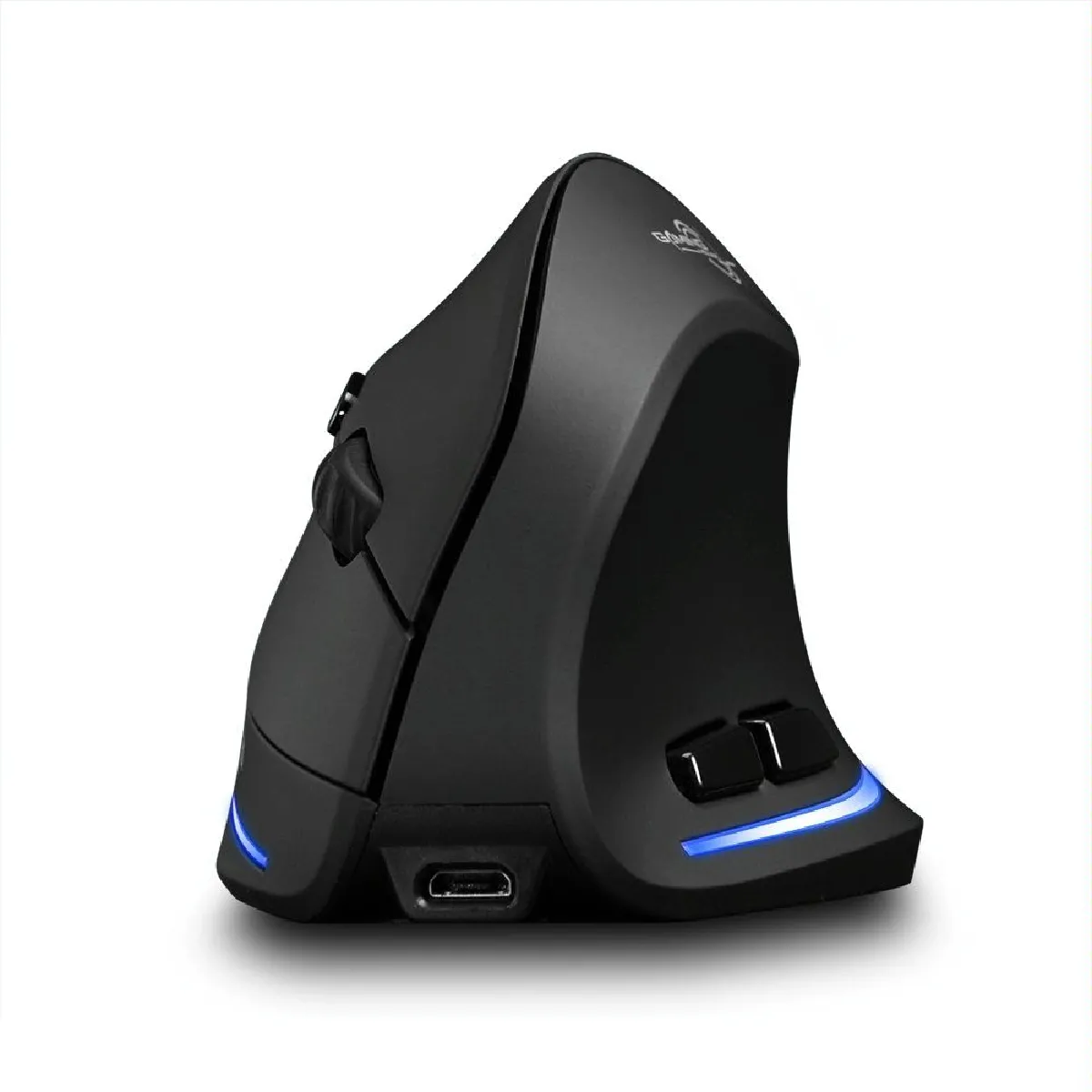 YONIS Souris Ergonomique Rechargeable Sans Fil Avec Lumi&egrave;re Bleue Et 6 Boutons 
