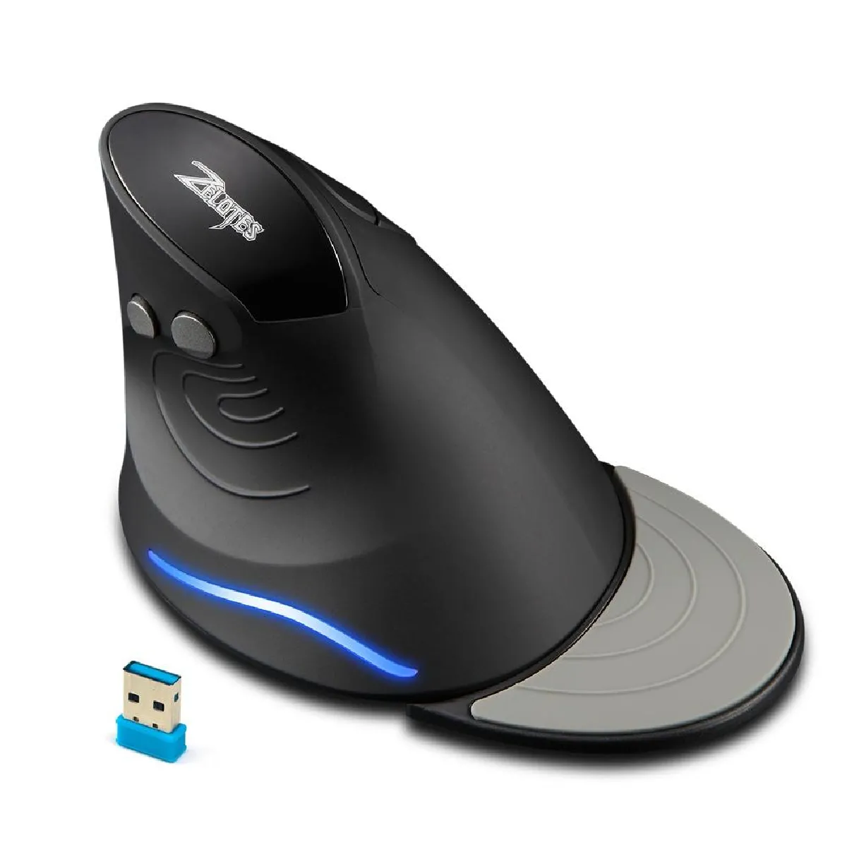 YONIS Souris Ergonomique Sans Fil 6 Boutons Confortable R&eacute;glable Antid&eacute;rapante 