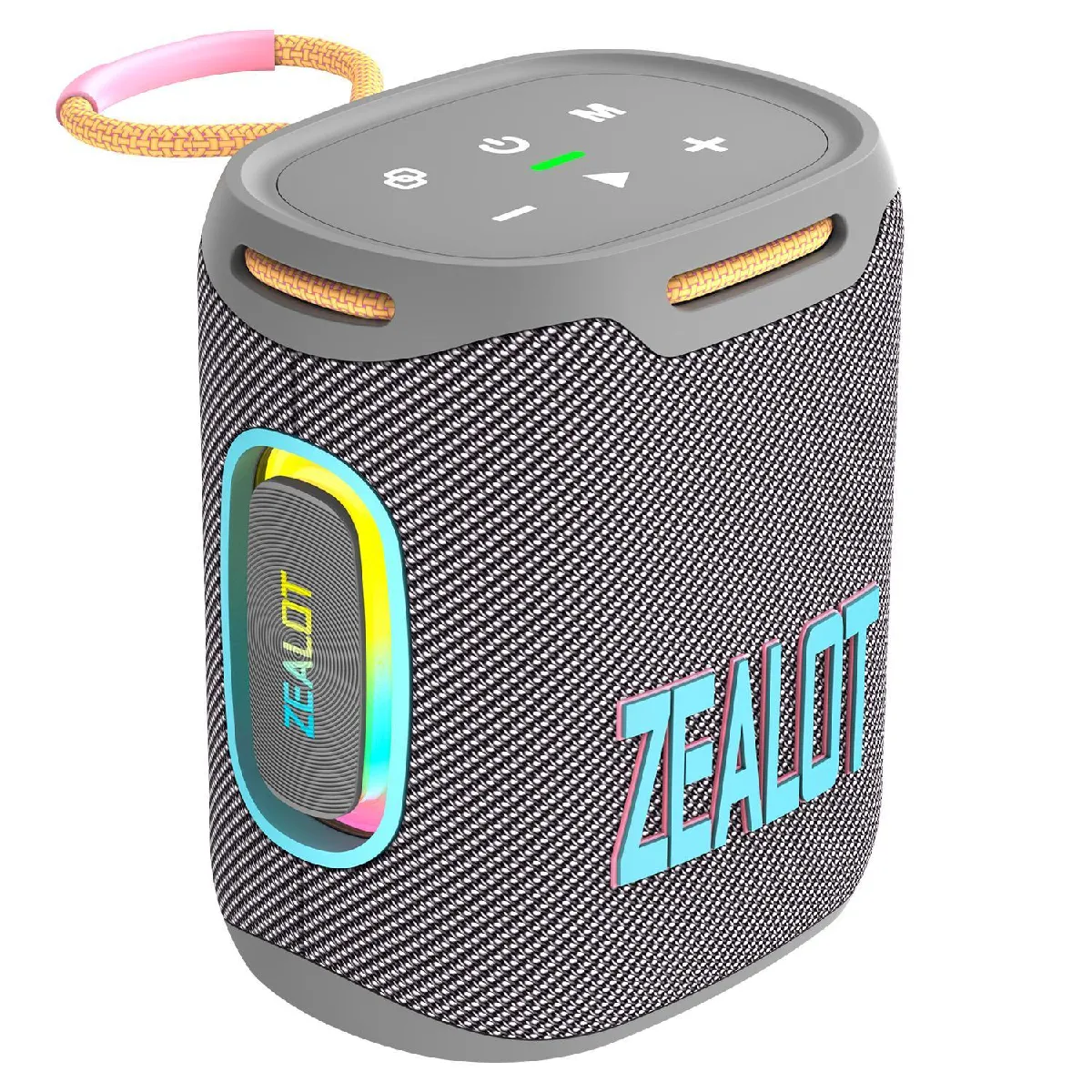 Yonis Enceinte Bluetooth Puissante &Eacute;tanche RGB 25W - Gris