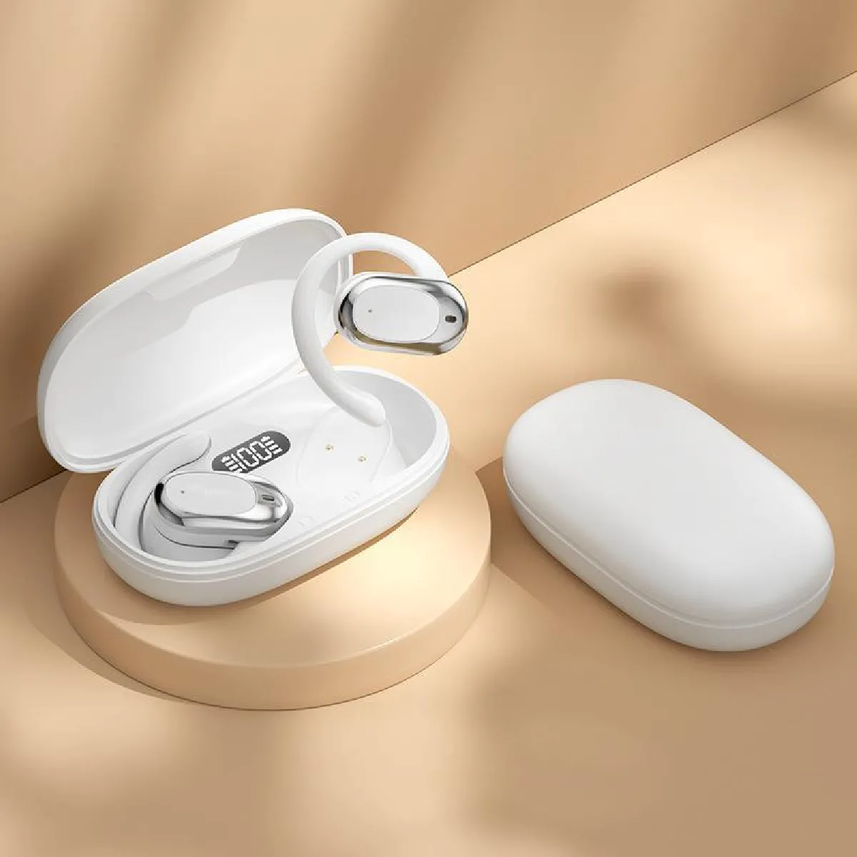 Ecouteurs Bluetooth Confortables R&eacute;duction De Bruit Son Immersif Longue Autonomie Blanc Yonis