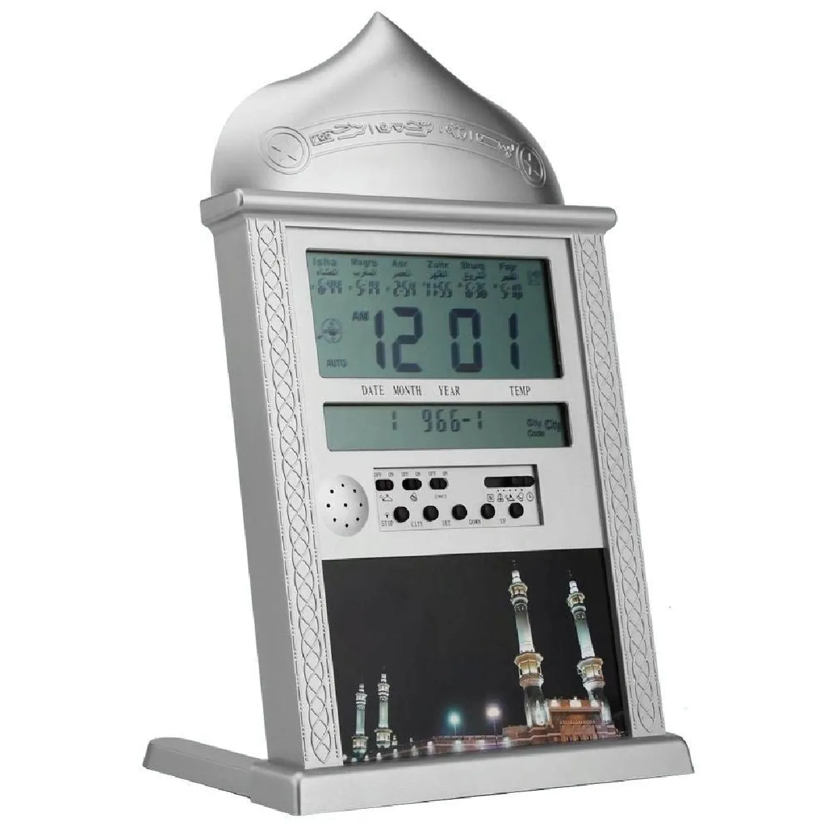 Yonis Argent Réveil Digital Lcd