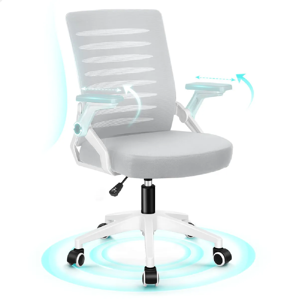 Alfordson Blanc Fauteuil De Bureau Relax