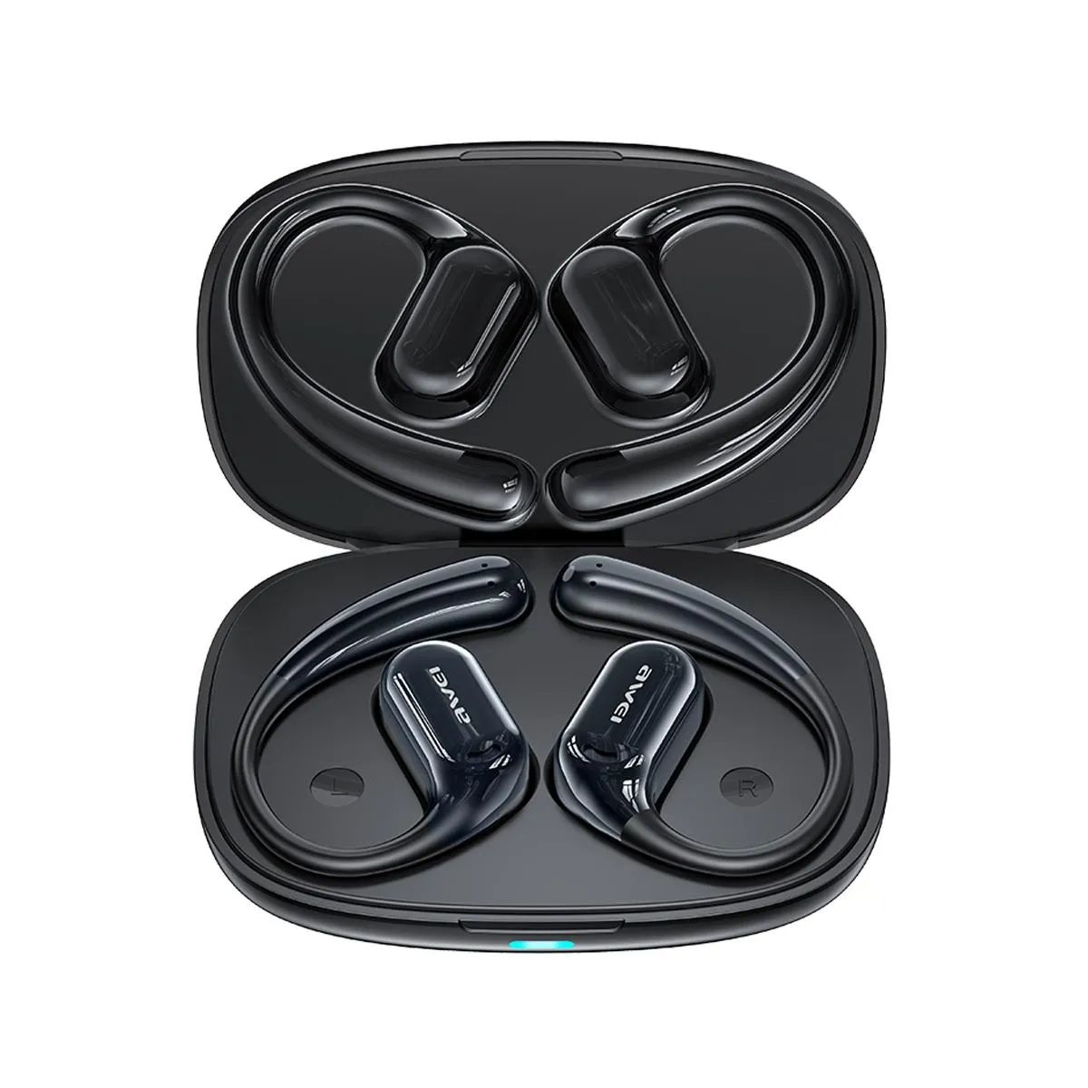 YONIS &Eacute;couteurs Bluetooth Sans Fil &Eacute;tanches Avec Autonomie 8h Et &Eacute;tui De Charge Type-c Noir 