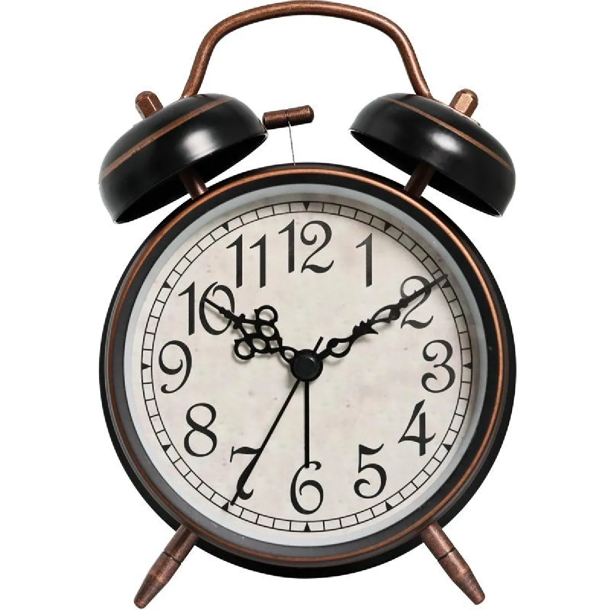 Yonis Horloge Quartz Ronde - Cuivre