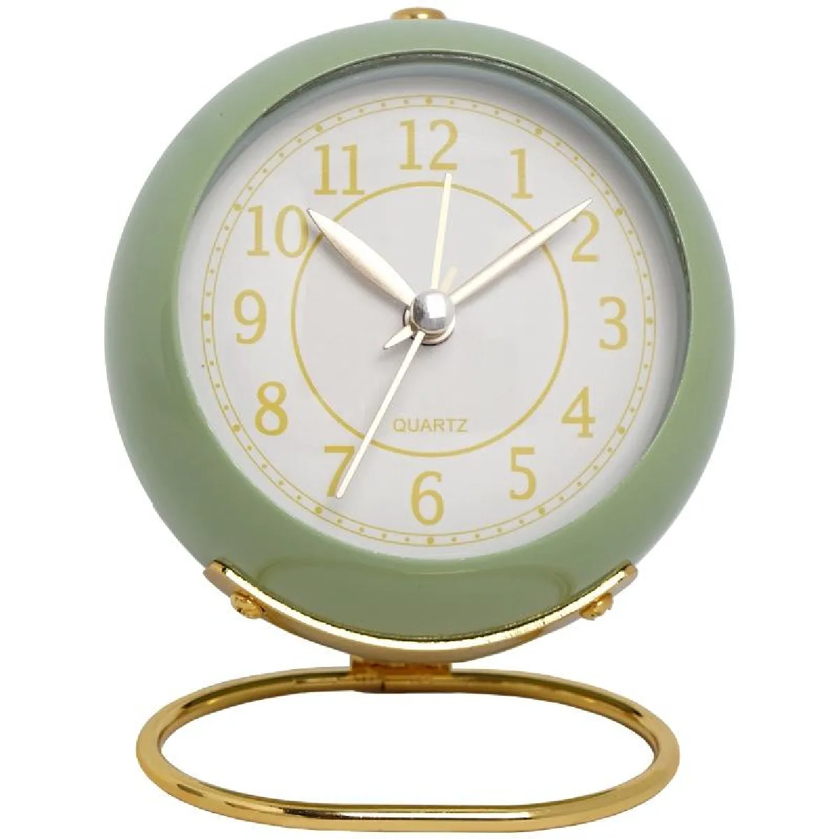 Yonis Vert Horloge Murale Quartz