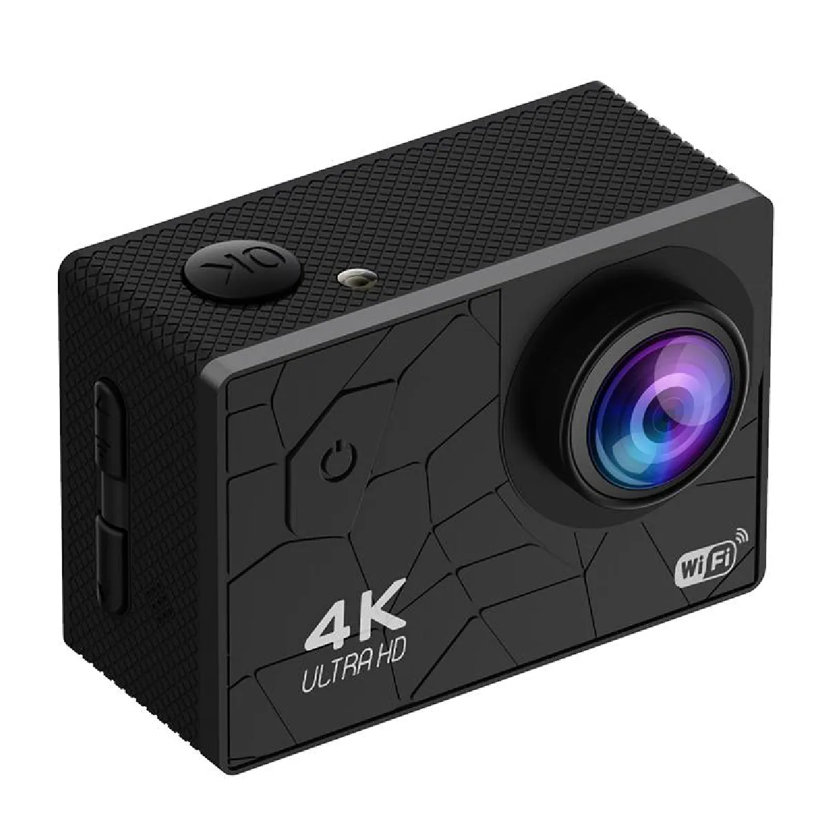 YONIS Camera Sport 4k &Eacute;cran Ips &Eacute;tanche 30m Avec T&eacute;l&eacute;commande Wifi 120&deg; Angle Large 