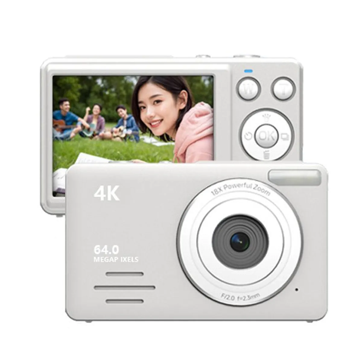 YONIS Appareil Photo Num&eacute;rique 4K HD Pour Enfants