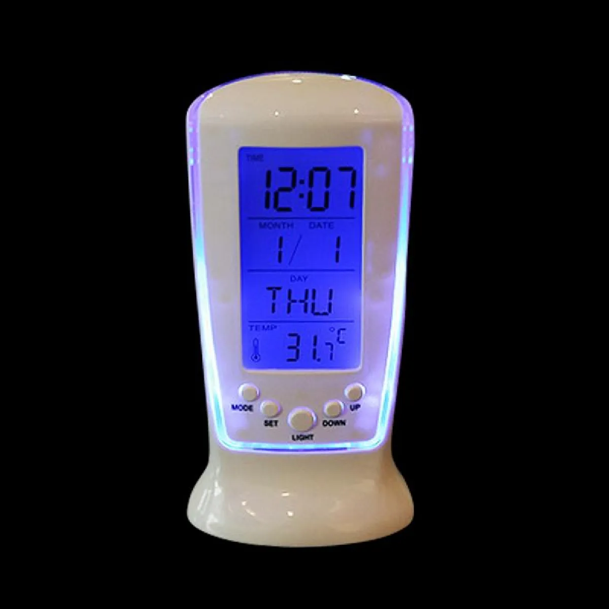 Yonis Bleu Réveil Digital Led