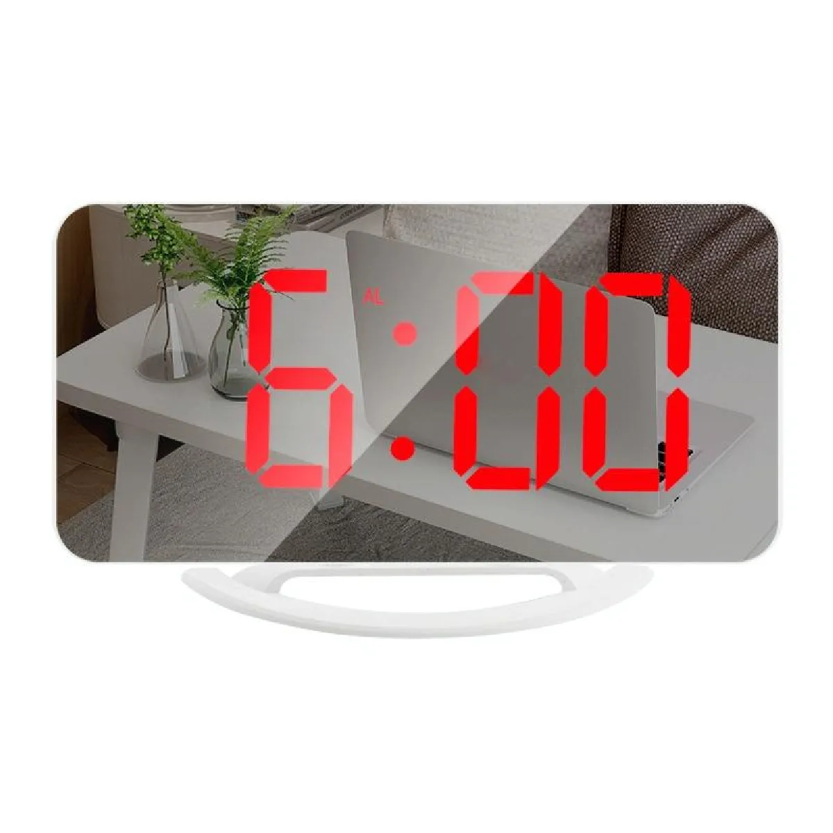 Yonis Rouge/Blanc Réveil Digital Led - Et