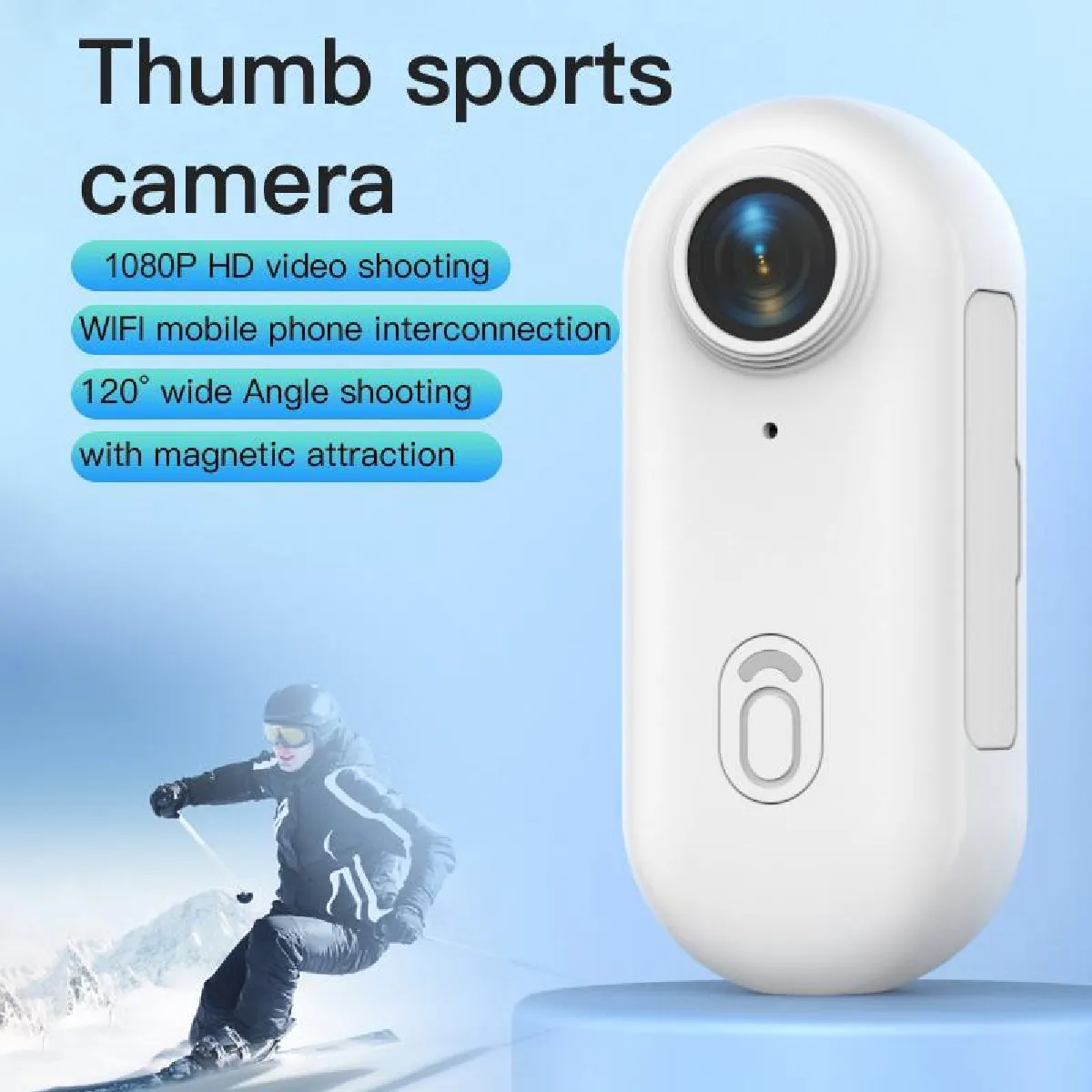 SJCAM C200 Caméra d'action 4KHD Portable Mini Ultra Léger 40M Caméra de