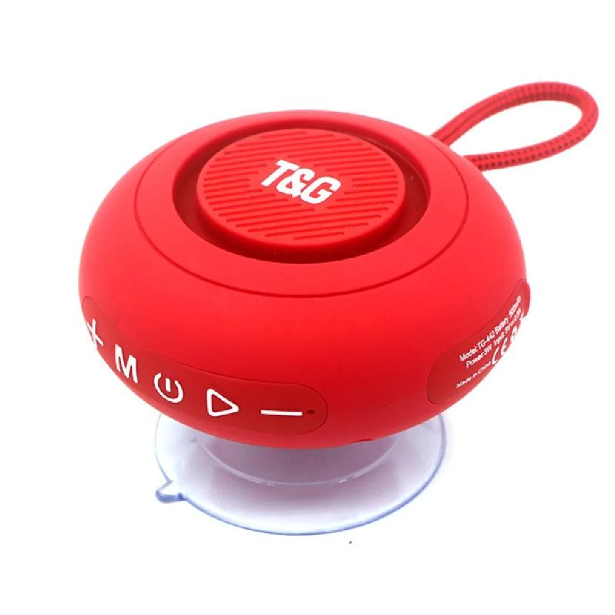Enceinte sans fil Bluetooth fonction radio autonomie 2 h - Rouge
